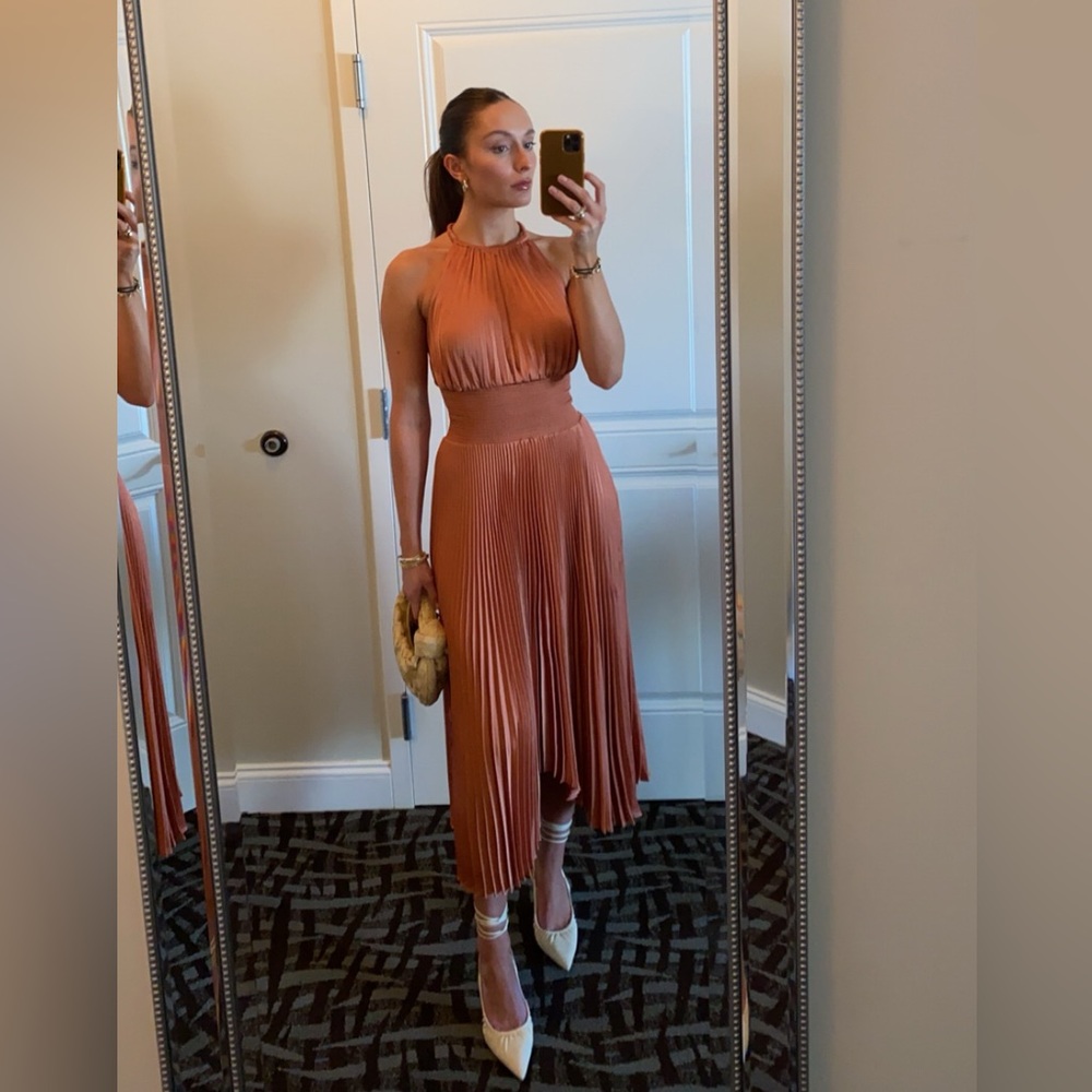 ALC orange dress; size 2